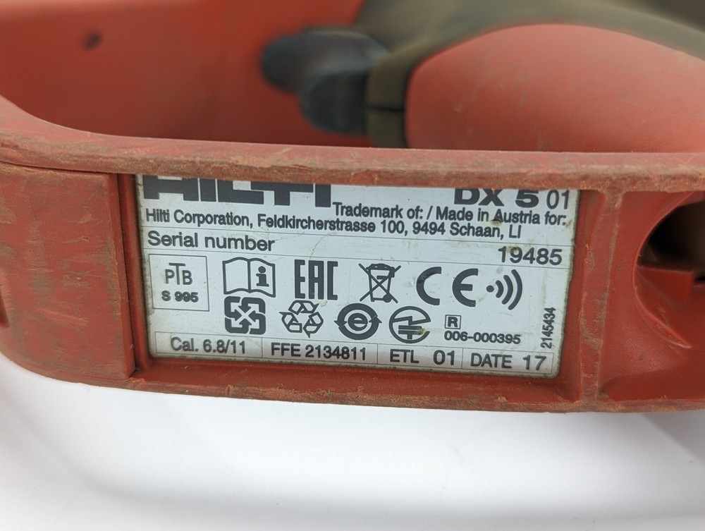 HILTI DX 5 MX 72 Kit Fully Automatic Powder Actuated Tool In Case