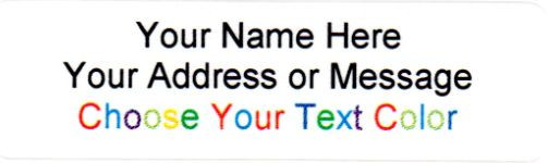 800 Personalized Small Return Address Labels - 1/2" x 1 3/4"