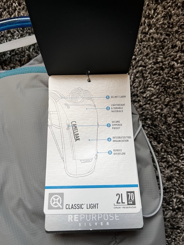 Classic Light Hydration Pack 2L (70oz) Grey Bag