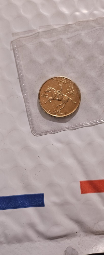 1999 New Jersey State Quarter Experimental Planchet/ manganese