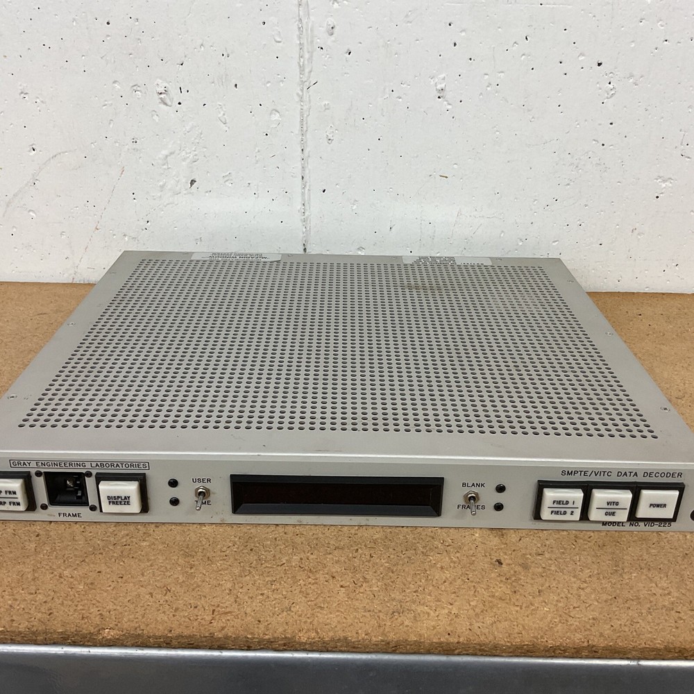 Gray Engineering Laboratories SMPTE/VITC Data Decoder VID-225 A2