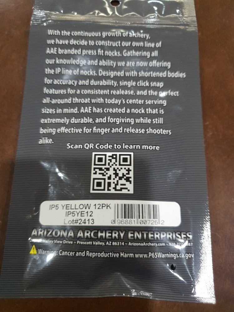 Aae IP Nocks 5 Yellow