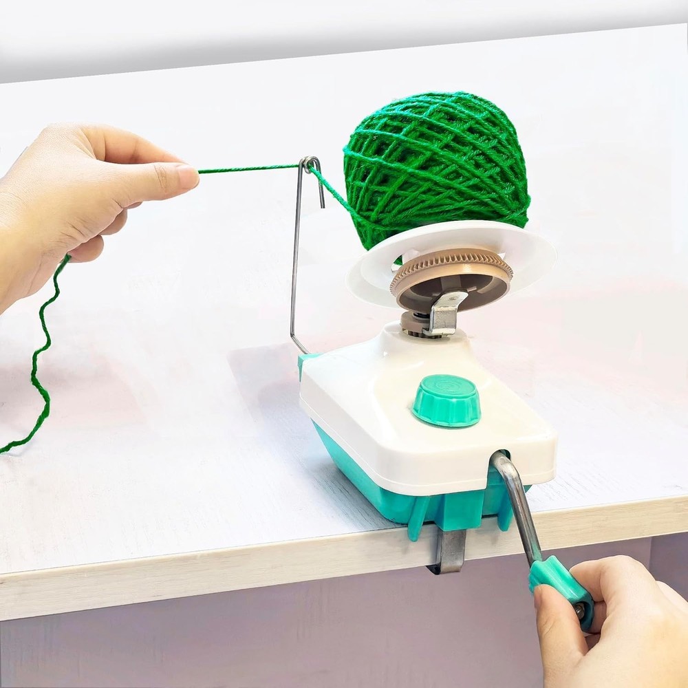 Compact Yarn Ball Winder with Easy Tabletop Clamp: Durable and User-Friendly