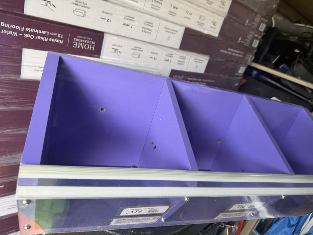 store display shelf container wall mounting clear front open Hanging Container