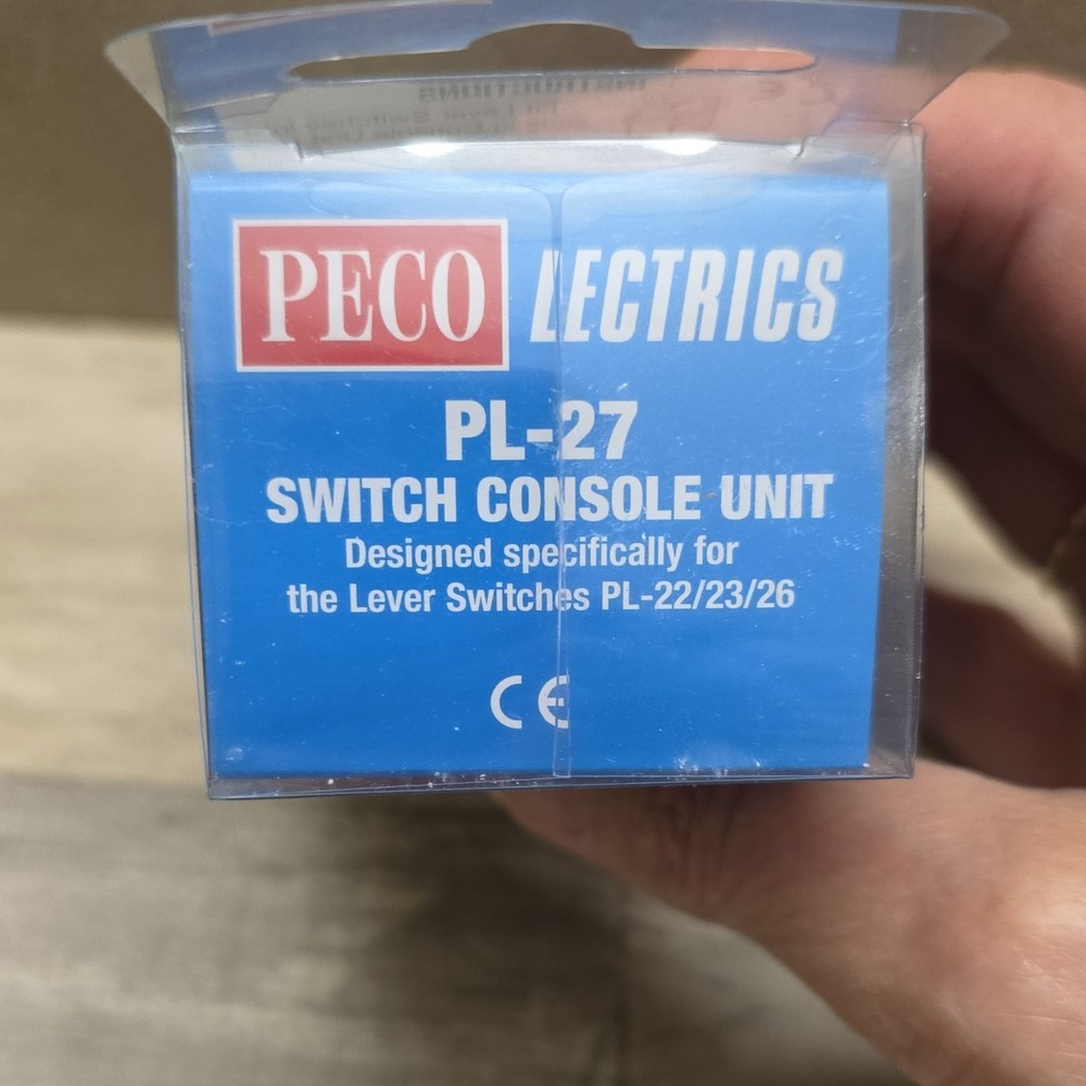 PECO PL-27 Switch Console Unit Black Plastic Model Railroad Accessory