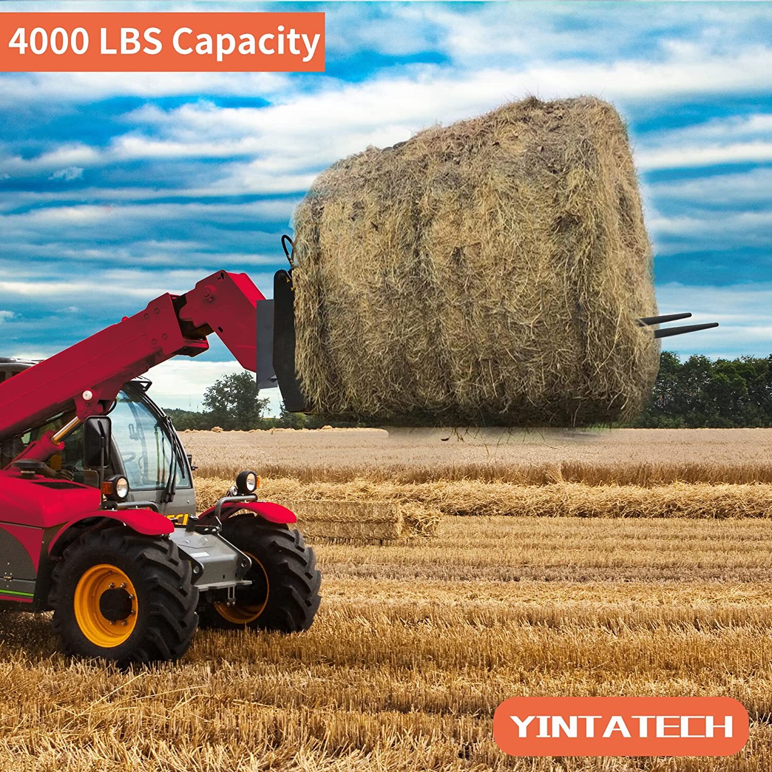 Quick Tach Conversion Adapter Attach W/ Adjustable Cross Brace Skid Steer 4000lb