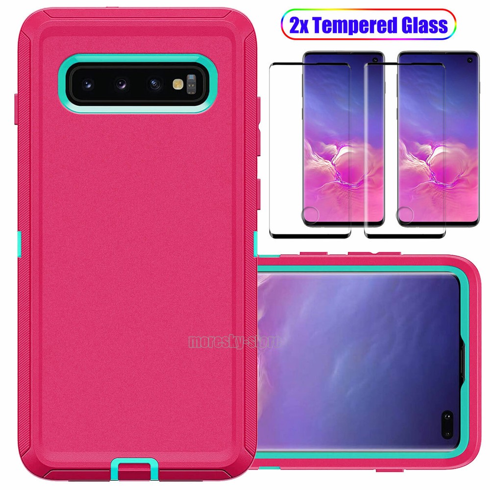 For Samsung Galaxy S10 Plus Shockproof Heavy Duty Case Cover / Screen Protector