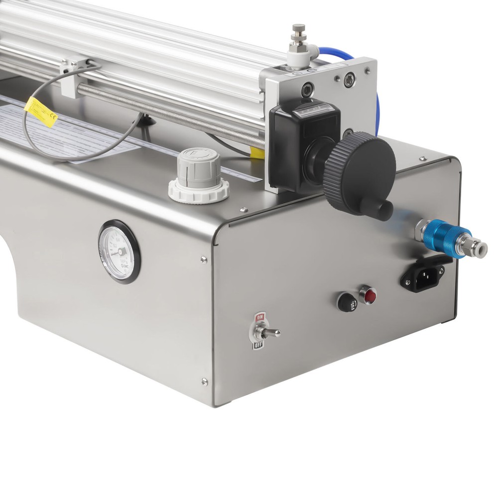 600ml Liquid Paste Filling Machine Pneumatic Bottle Pack Piston Filler & Hopper