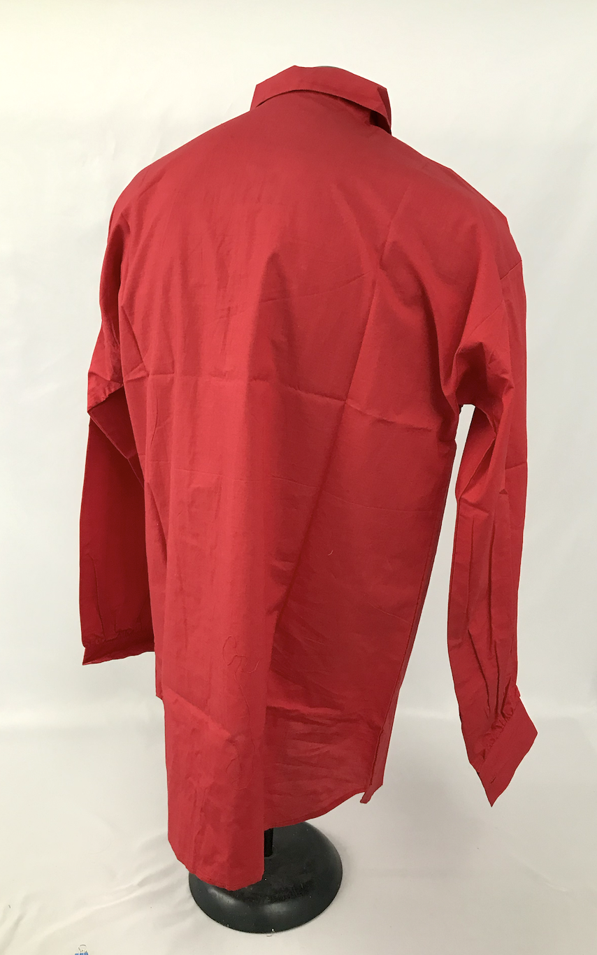 Red Shirt - 4 Button Closure - Reenactment, Civil War, Rendezvous - Size XXXL