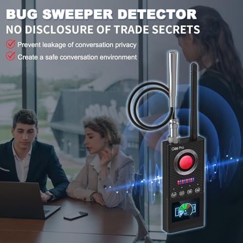 G66 Pro Hidden Camera Detector with AI Auto Scan, Magnetic GPS Tracker, Medium