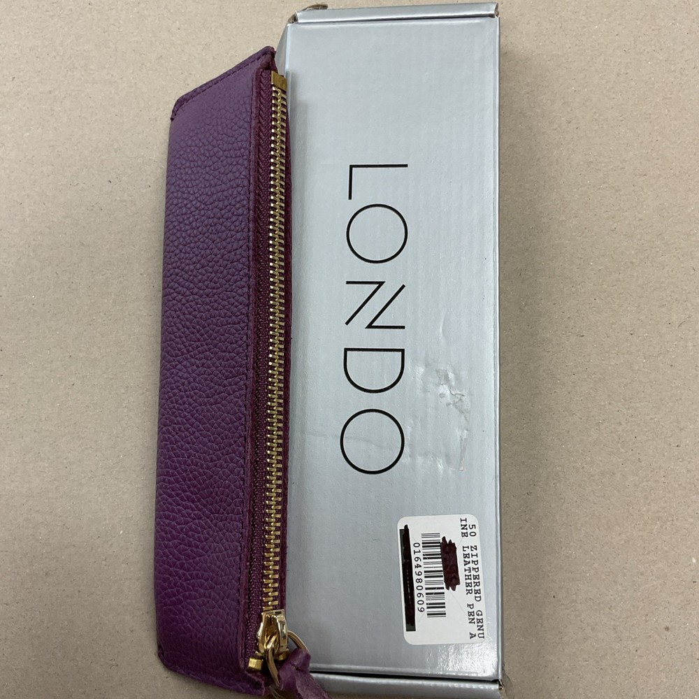 Londo - Leather Pencil/Pen Case - Purple