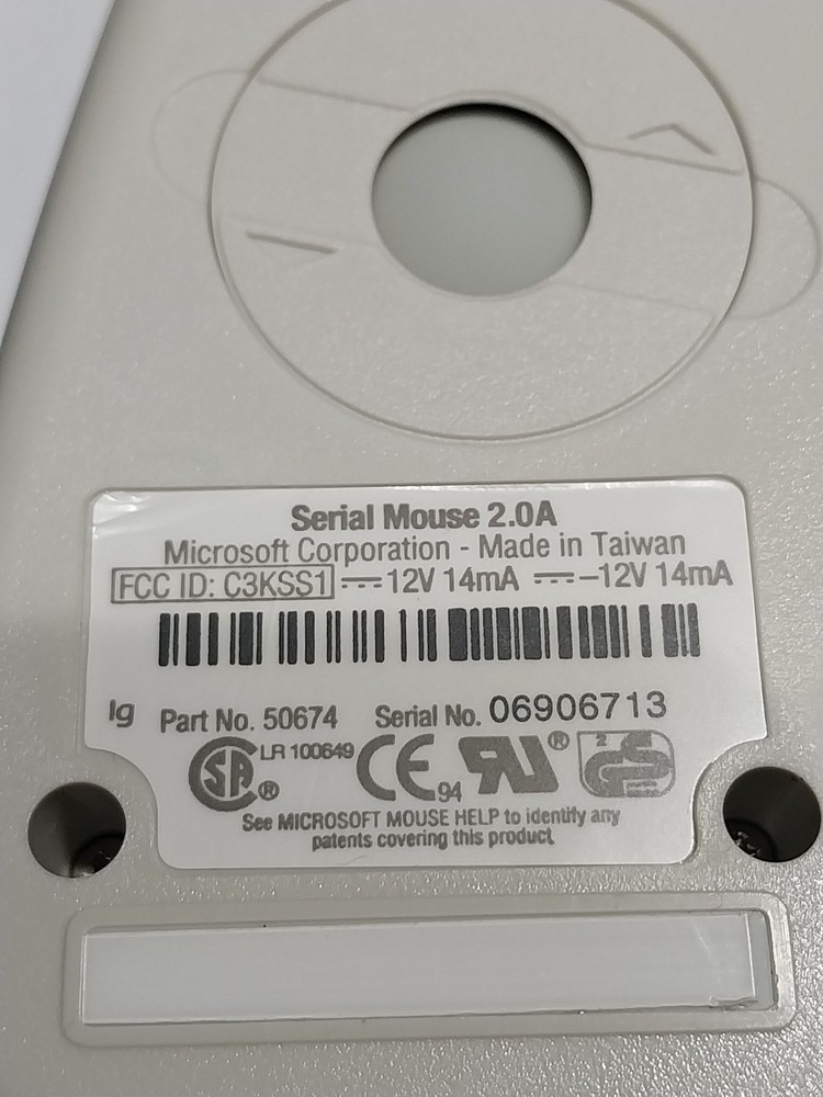 Microsoft Serial Mouse 2.0A