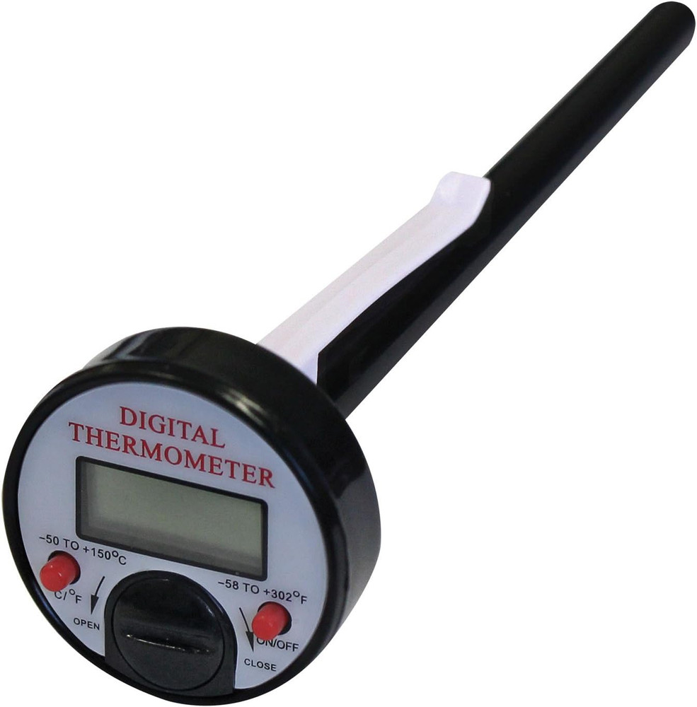 (52223-A Black 1" Digital Thermometer