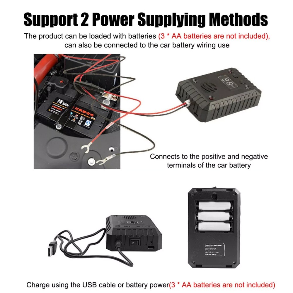 New Battery Wire Connection Ultrasonic Mouse Repeller for Car Wire Engine Rat