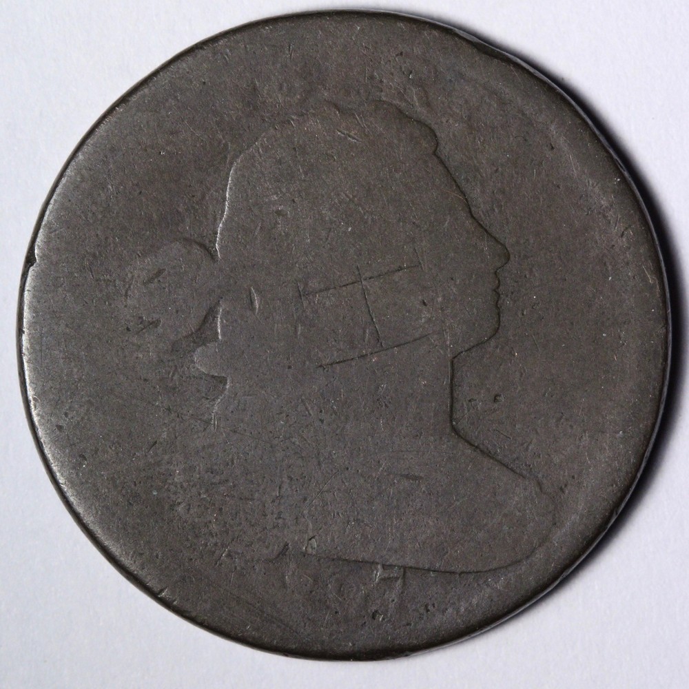 1797 Draped Bust Large Cent AG E101 DYMK