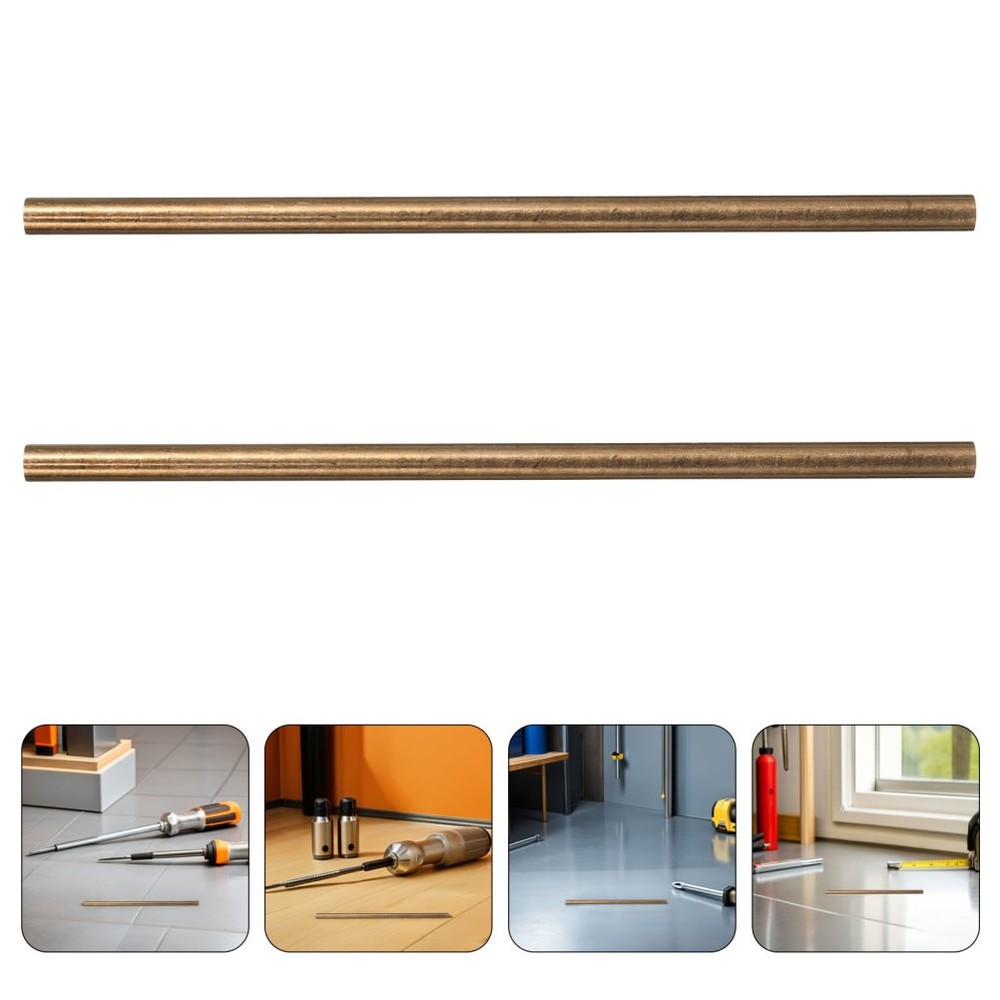 4 Pcs Handle Rivet Brass Round Rods Knife Making Solid Pins for Handles