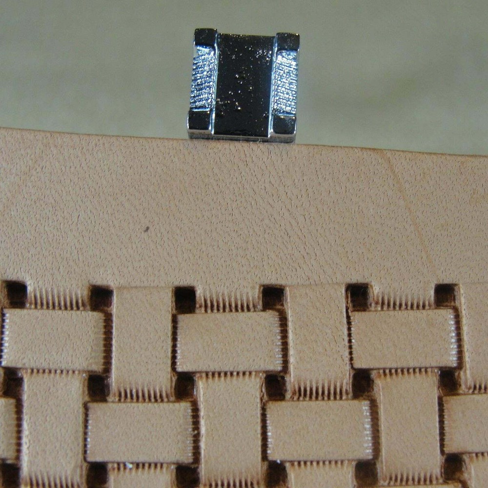 Leather Stamping Tool - #X517 Basket Weave Stamp