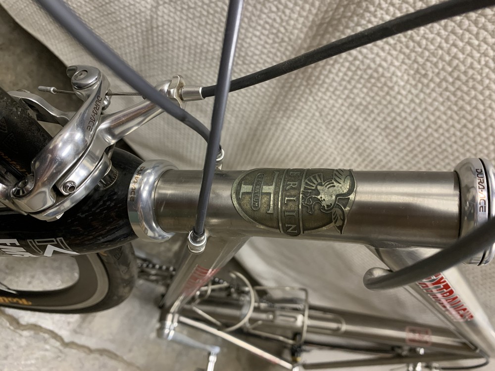 Merlin Extralight 56cm titanium frame - Kestrel carbon fork DuraAce Rolf Vector
