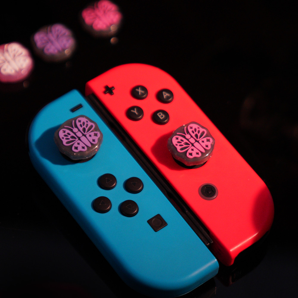 GeekShare Thumb Grips Caps for Nintendo Switch / Switch Lite / OLED Butterfly