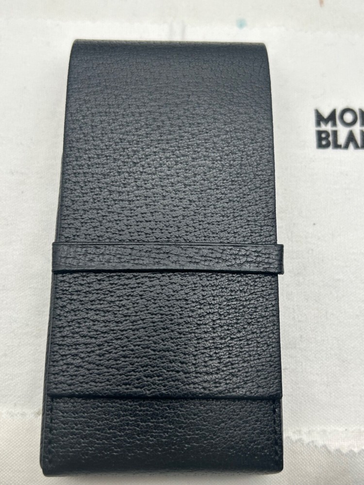 Levenger Leather hard case, for 4 pens-Mint