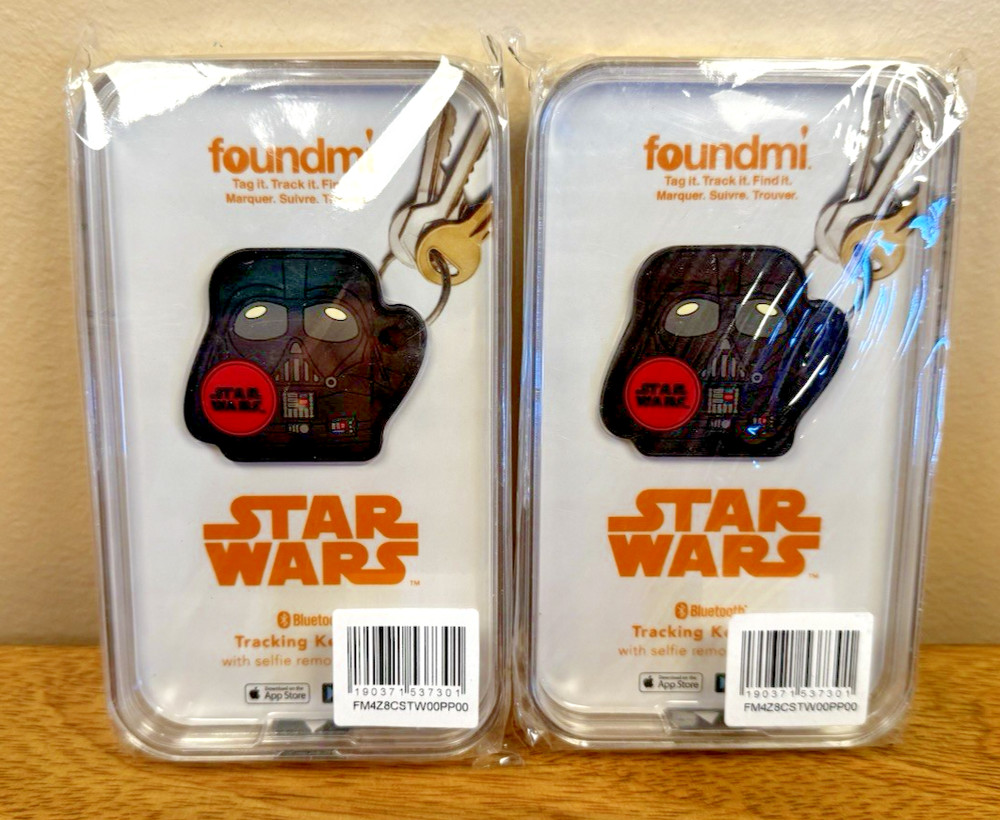 X2 Star Wars DARTH VADER Keychain foundmi Brand New Tracking Bluetooth