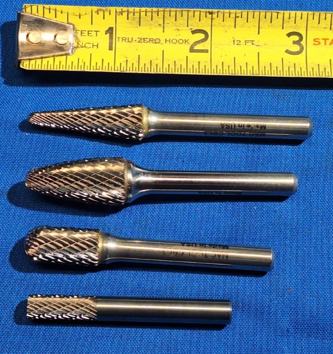 Mac Tools CB45 4 piece carbide burr multi-purpose bit set in pouch