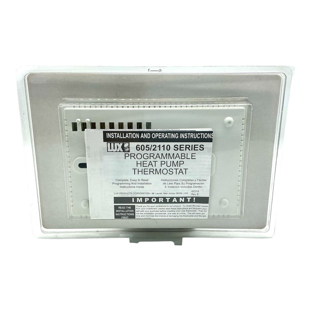 LUXPRO PSPH605 HEAT PUMP PROGRAMMABLE THERMOSTAT