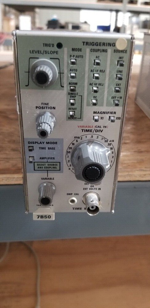 Tektronix 7B50 Time Base Plug In Unit #1 READ!