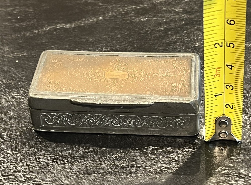 19th Century Pewter Snuff Box