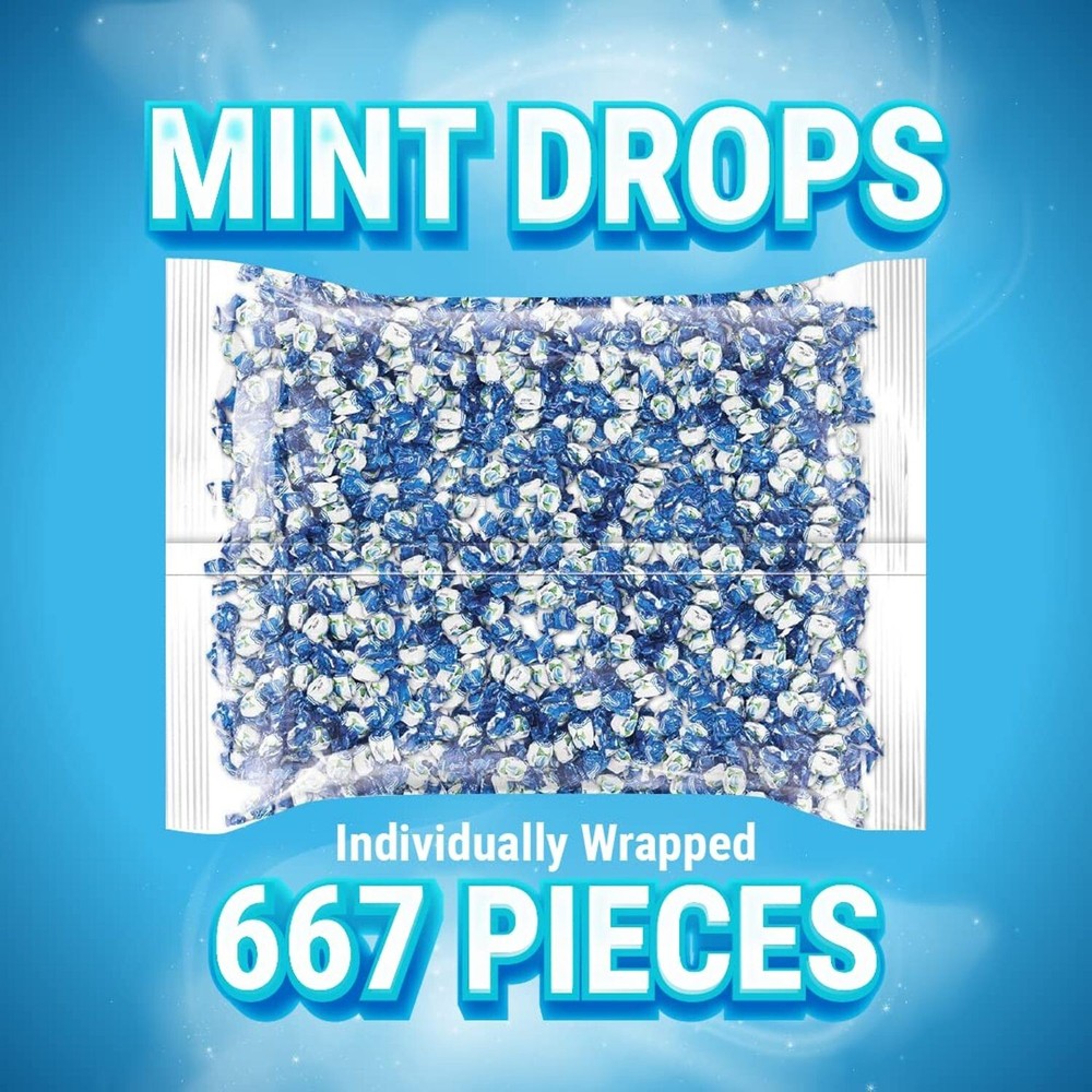 Colombina Delicate Mints Mint Drops Hard Candy- 2.2 Lbs Menta