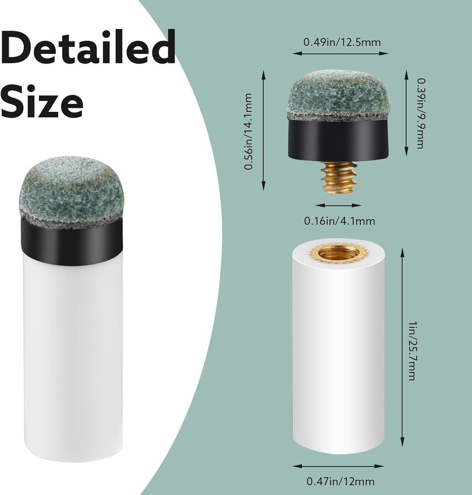 Pool Cue Tip Replacement Kit