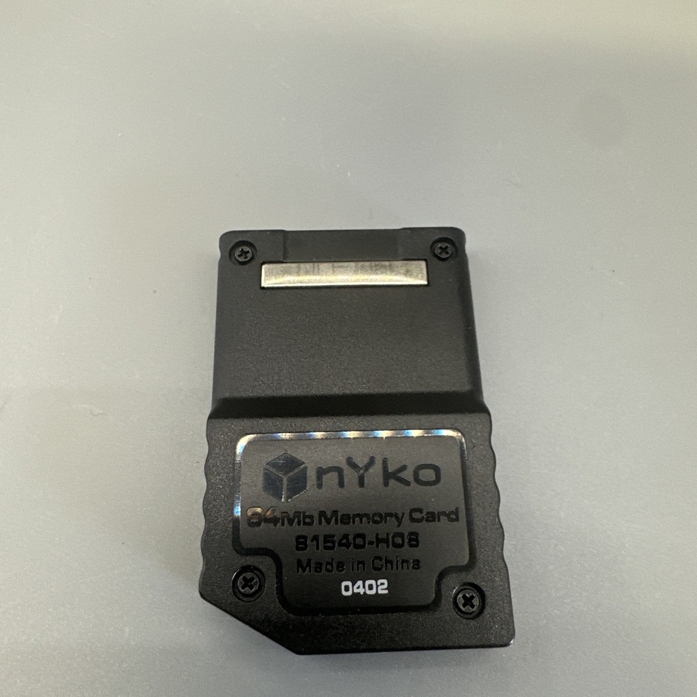 Nyko 64MB Gamecube Memory Card 81540-H08 Tested and Working