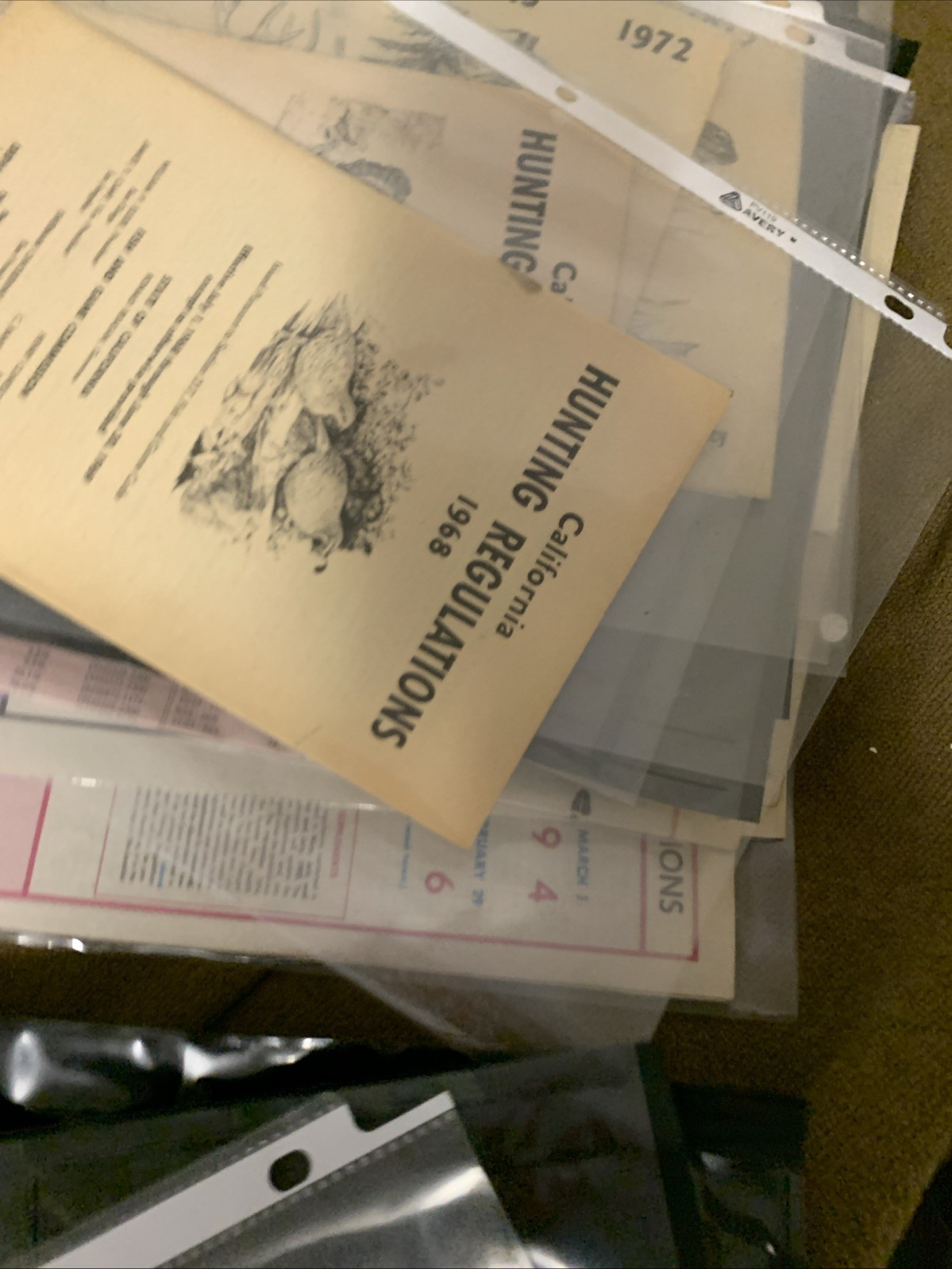 Lot Of 29 California Regulations Pamphlets 1952 1994 Vintage Hunting Fishing