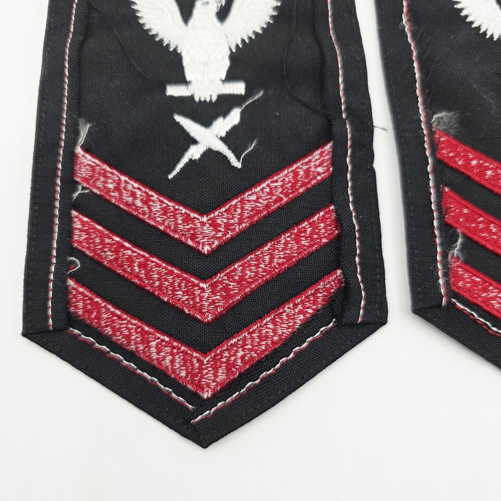 2 US Navy PO First Class E-6 Rate Cryptologic Technician Military Felt Patch