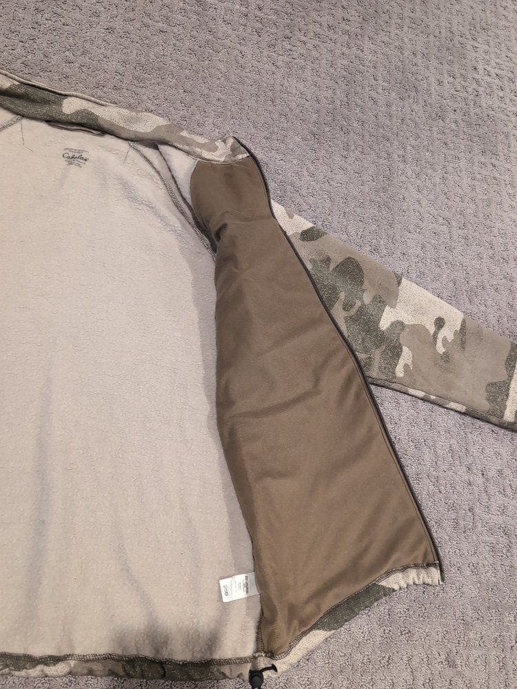 Cabelas Outfitter Camo Merino Wool Jacket Medium Excellent!