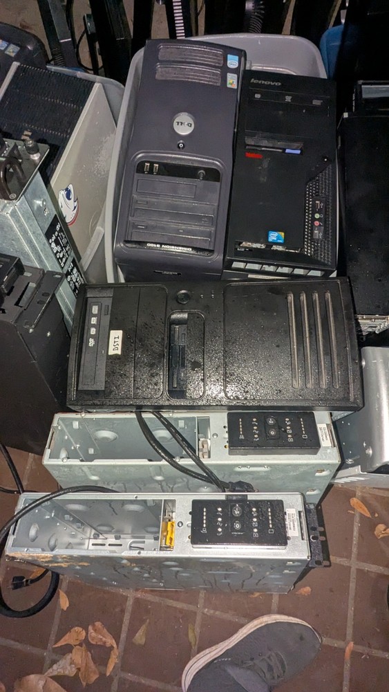 As-is* Large Computer Electronics Lot Desktop, Monitors Etc. *Local Pickup Only*