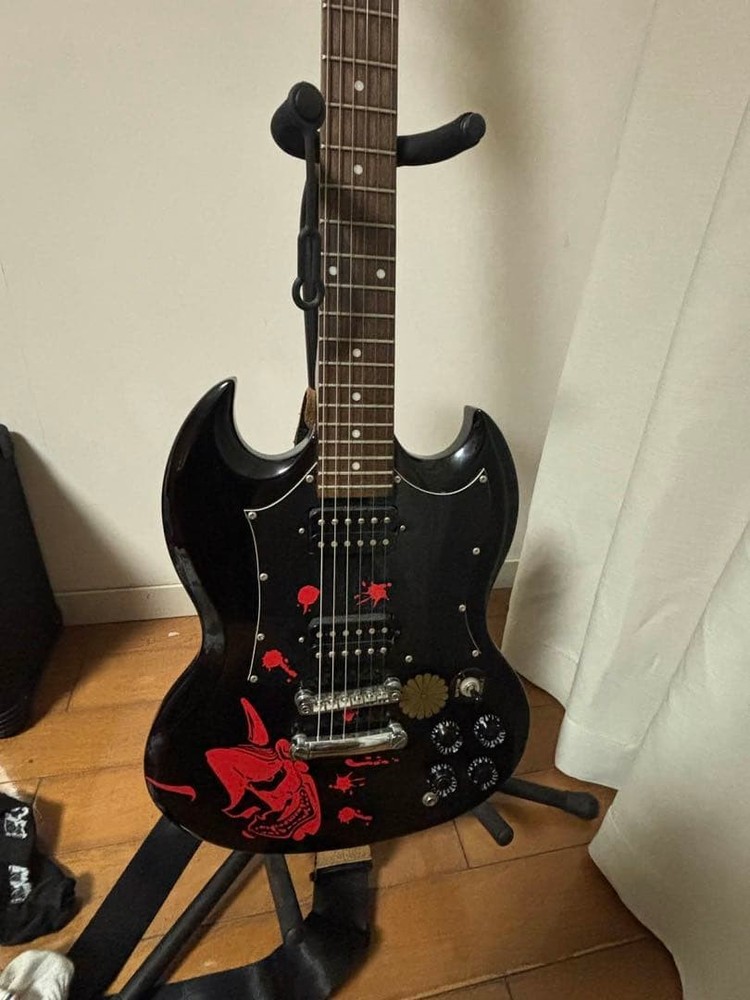 Epiphone Electric Guitar Black Devil Design