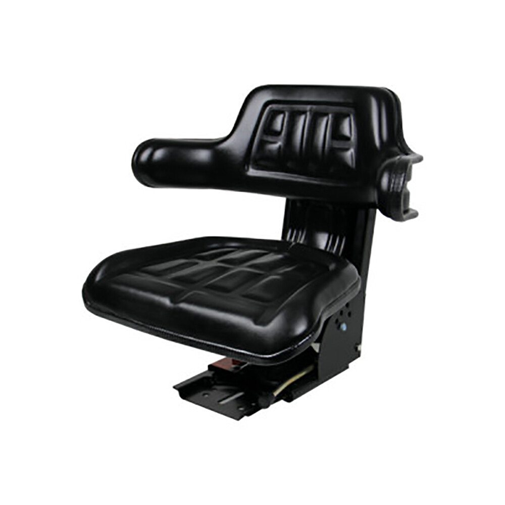210202 Tractor Seat with Black Backrest and Adjustable Angle Base
