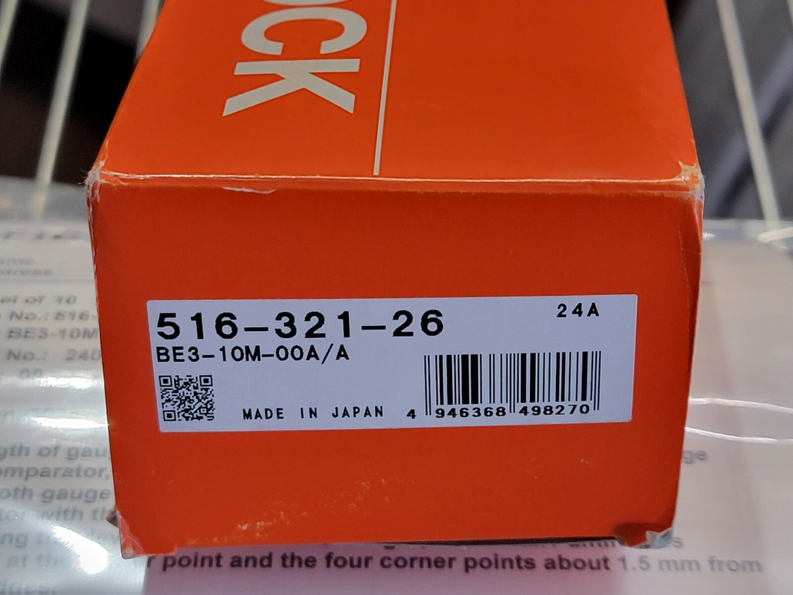 Mitutoyo Ceramic Micrometer Inspection Calibration Gage Block Set Grade 00