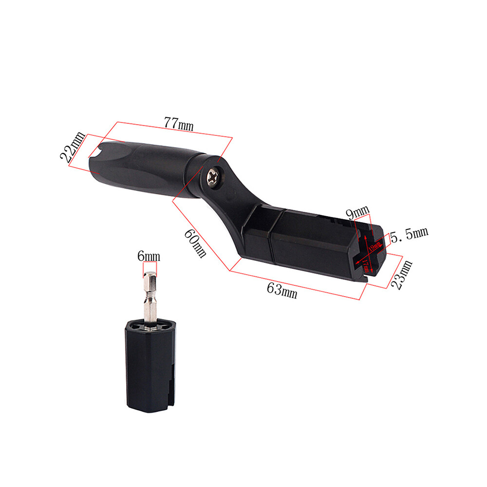 Multifunction Guitar String Winder Bridge Pin Remover Speed Peg Puller Black