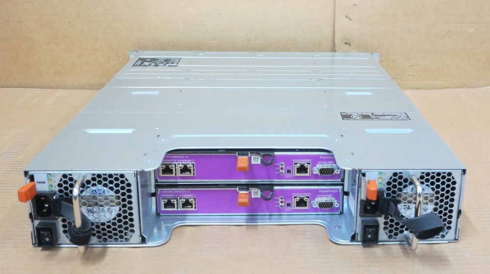Dell EqualLogic PS4110X 24-Bay 2.5" SAS Slots iSCSI Storage Array 2x Controller