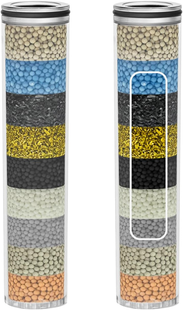2-Pack Replacement Shower Filter Cartridge Compatible with Suncleanse Handheld S
