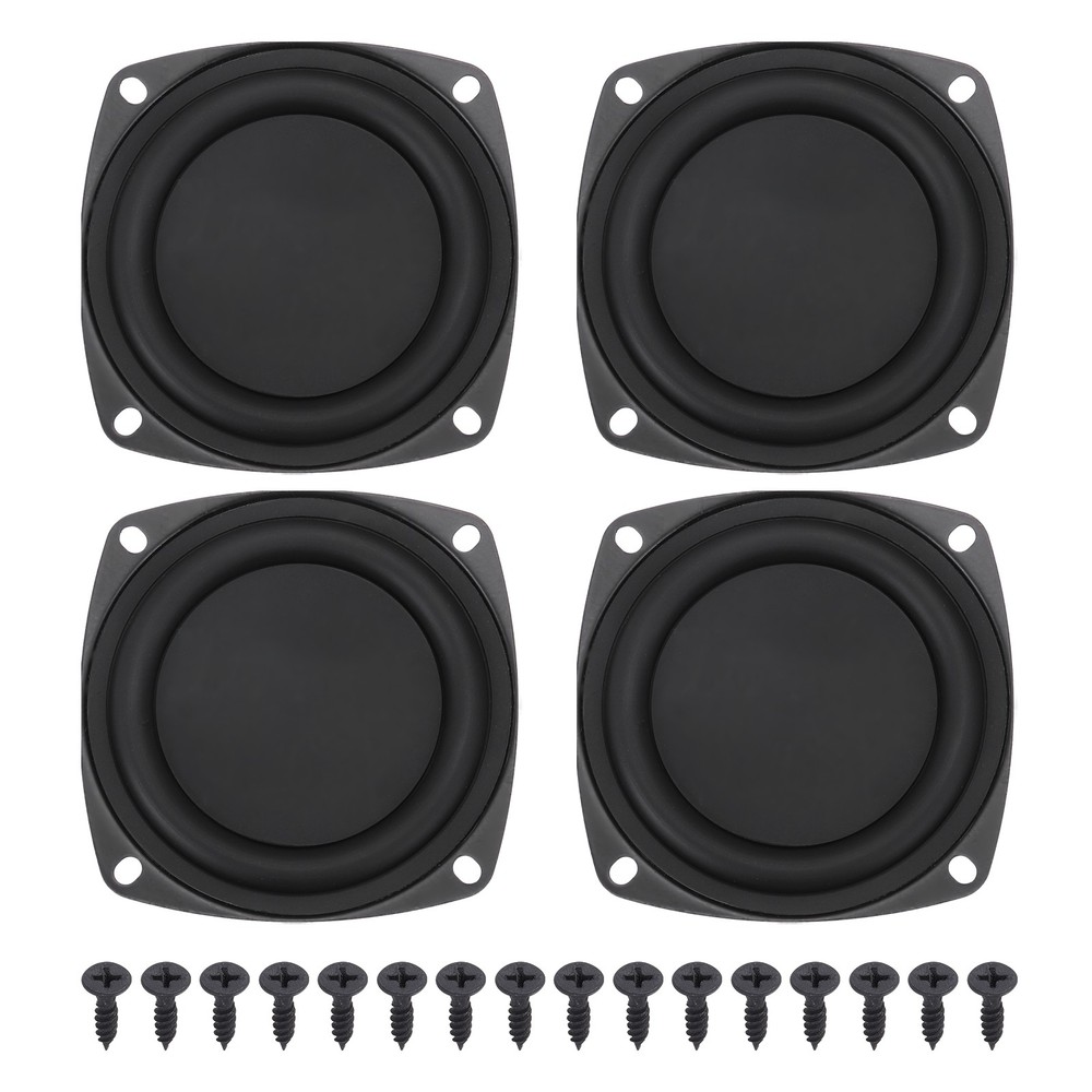 4 Pcs Passive Radiator 3 Inch Woofer Vibrating(with 16pcs Screw)
