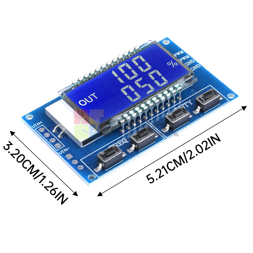 Signal Generator Adjustable Module PWM Pulse Frequency Duty Cycle Square Wave