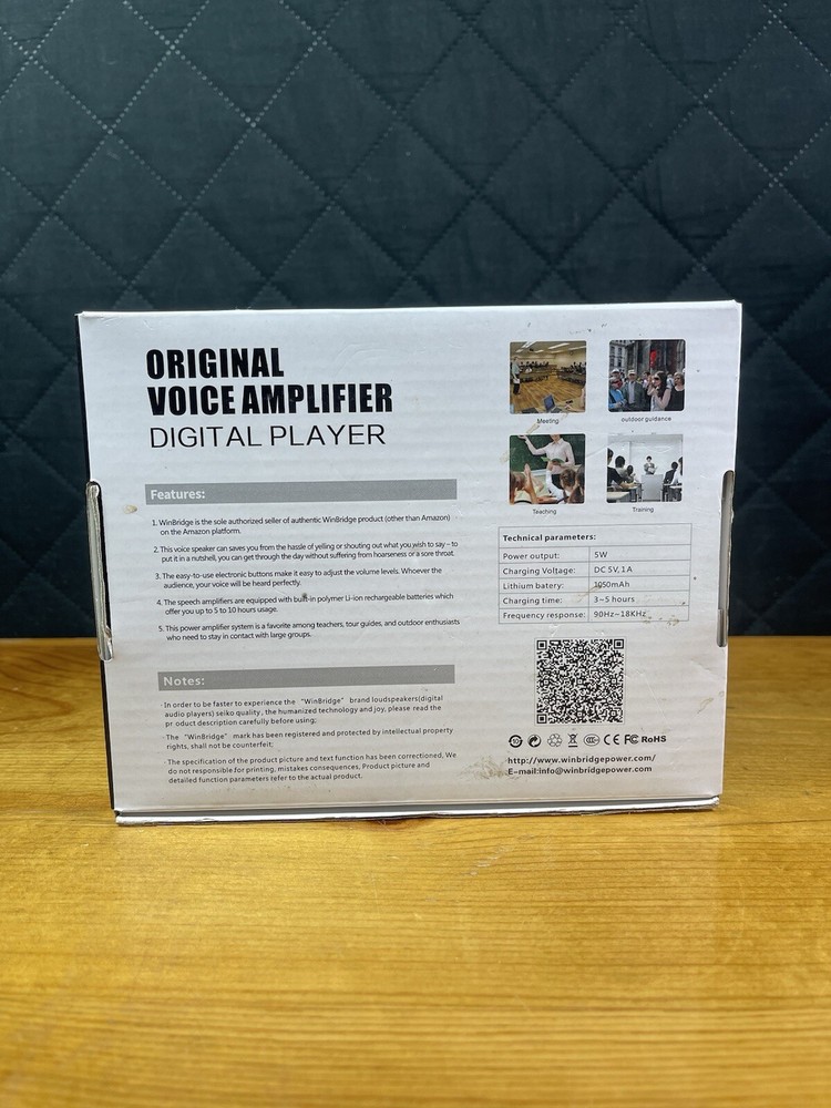 Winbridge WB001 Portable Voice Amplifier Digital Player