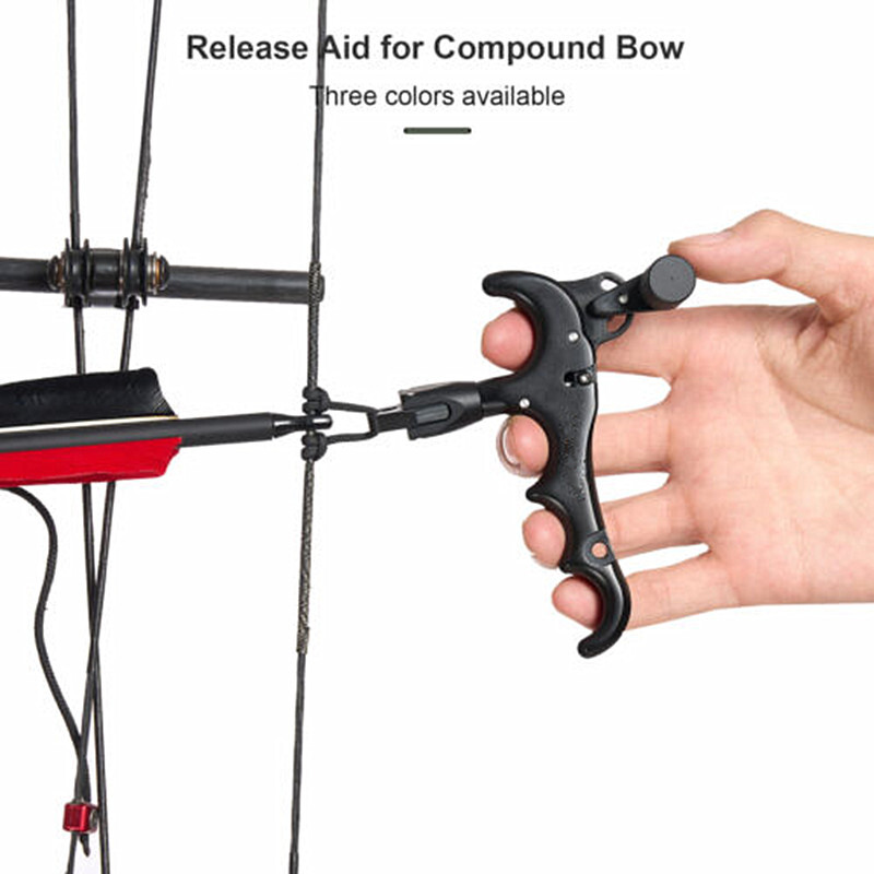Archery Release Aids Adjustable Wrist Caliper Trigger Compound Bow Hunting