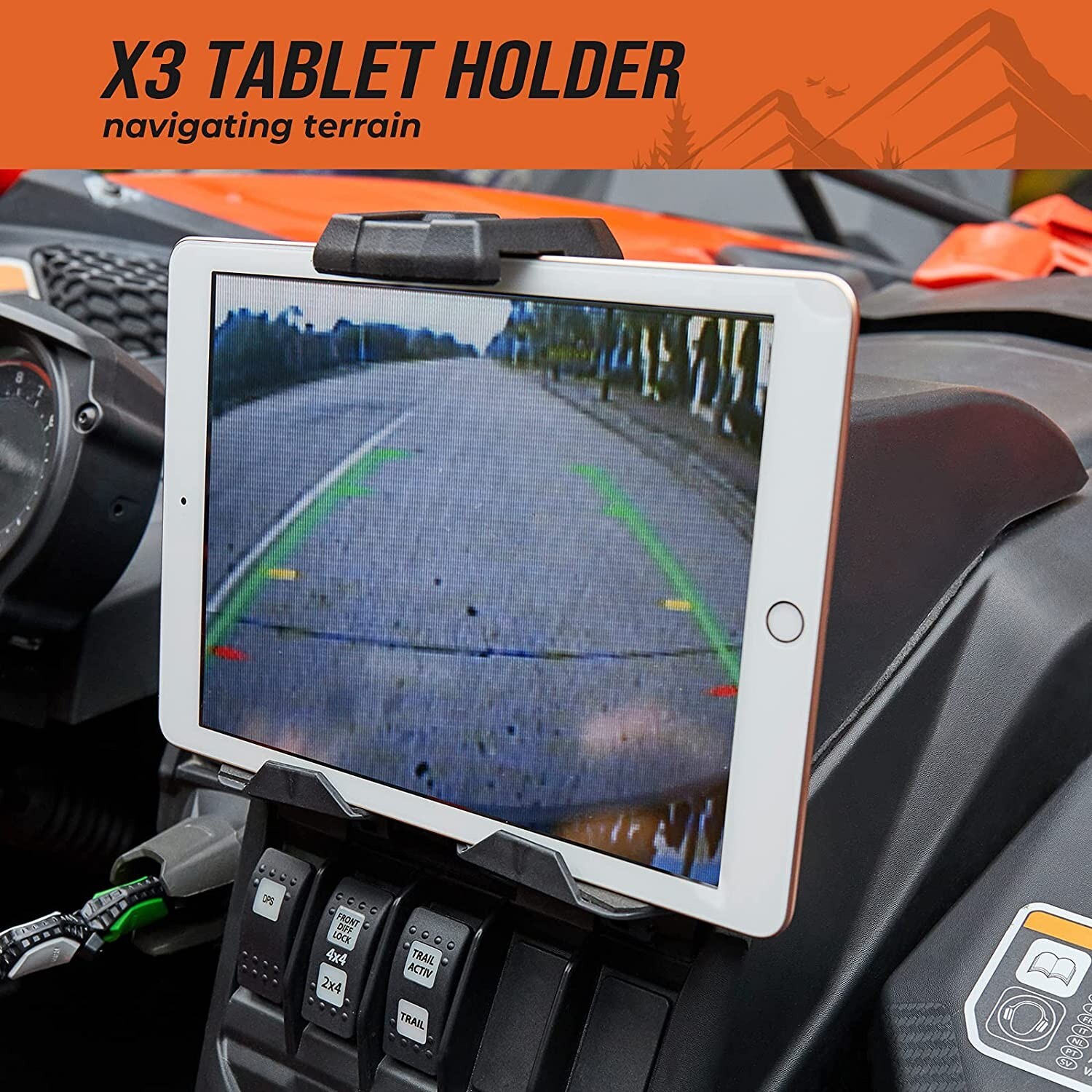 KEMIMOTO Electric Device Tablet Holder GPS Mount For Can Am Maverick X3 2017-24