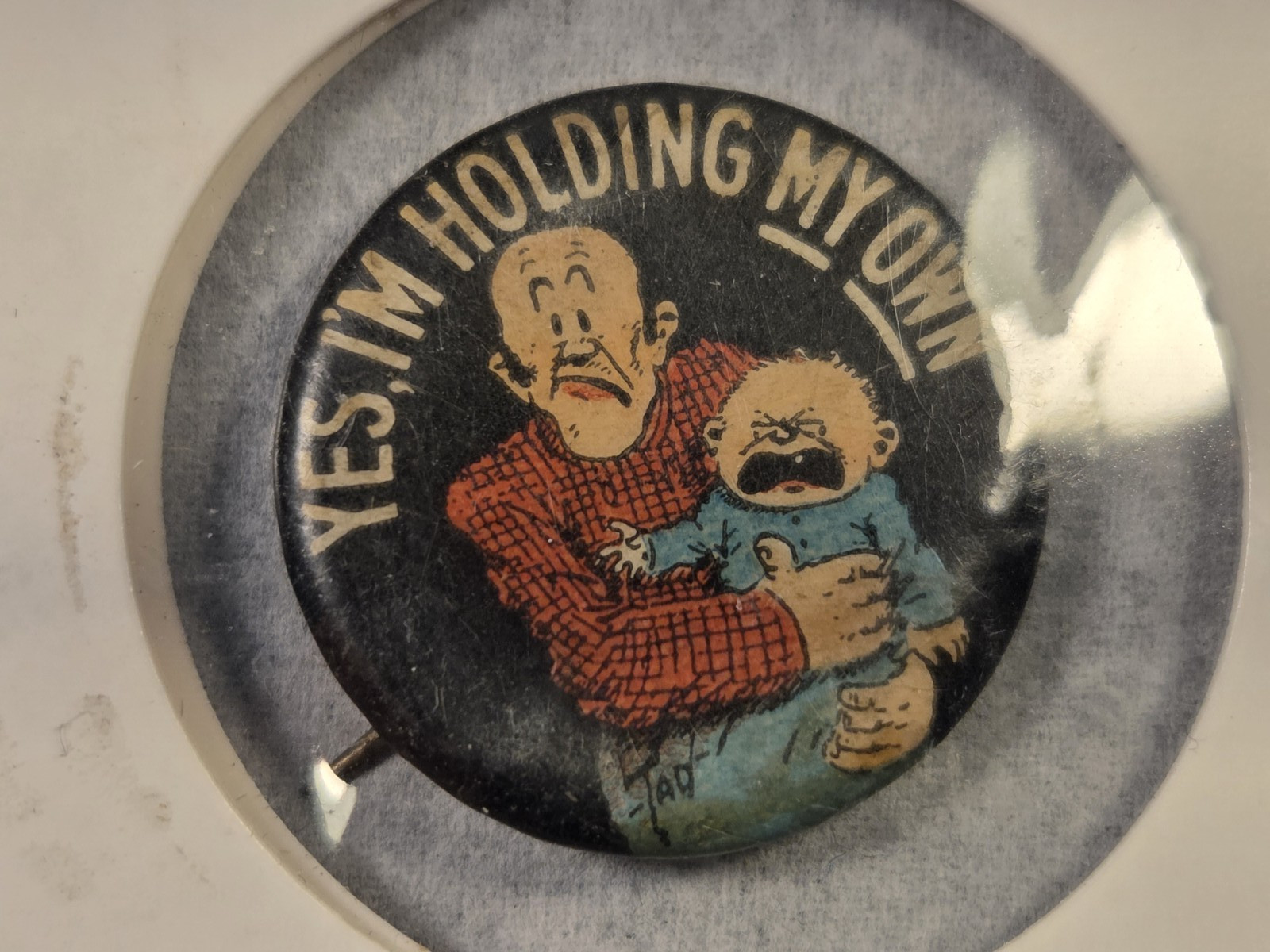 Lot of 3 ANTIQUE Pinback Buttons