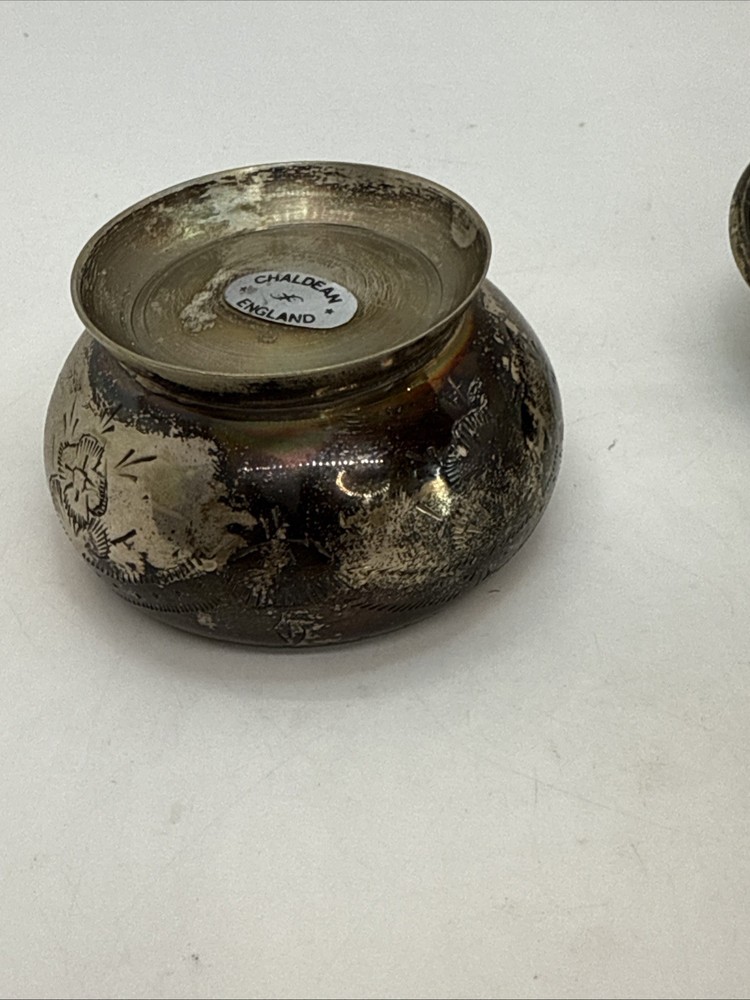 Vintage Silver Plated Tea Bag Strainer with Handle and Catch Dish, EPNS