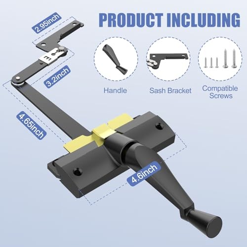 Split Arm Operator (Right Hand) with Handle Easy Replacement Black Right Hand